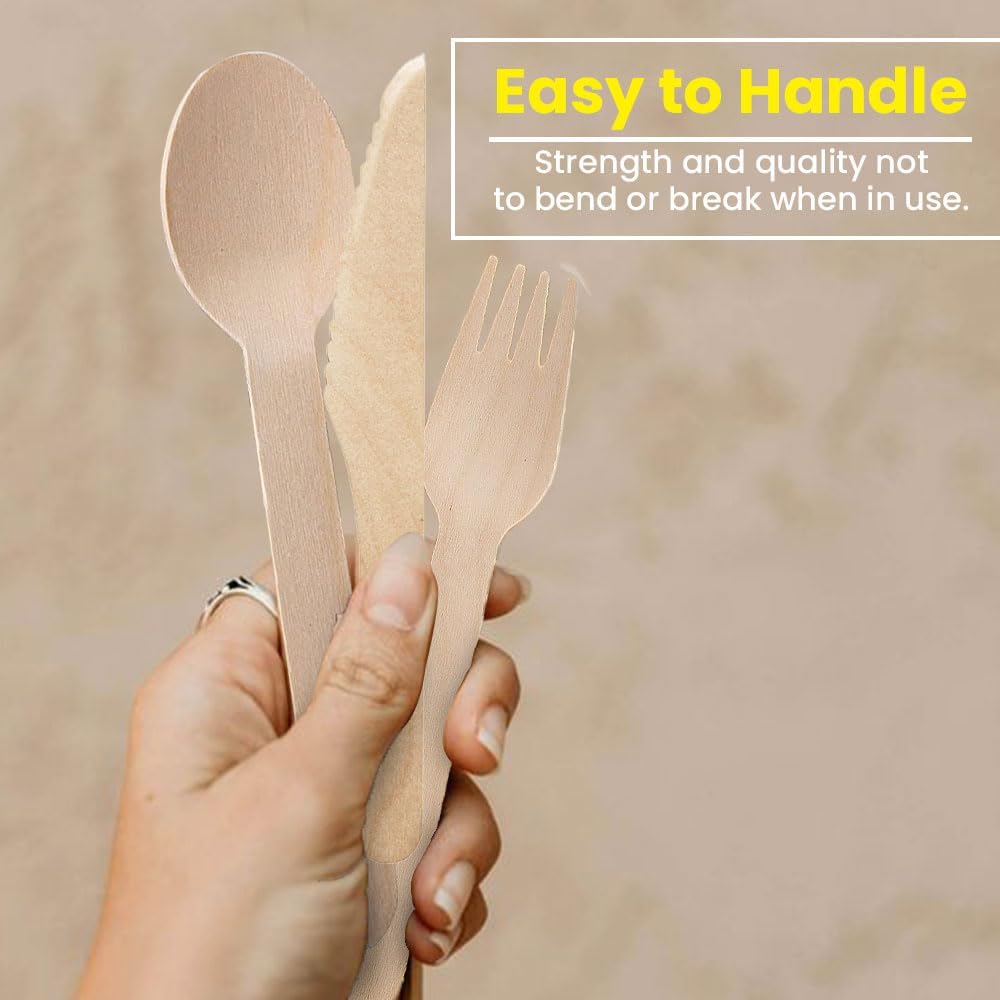 Biodegradable Disposable Wooden Cutlery Set