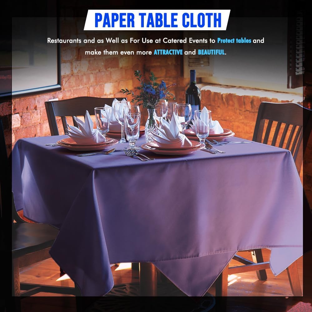 Lilac Paper Table cover Pack of 25