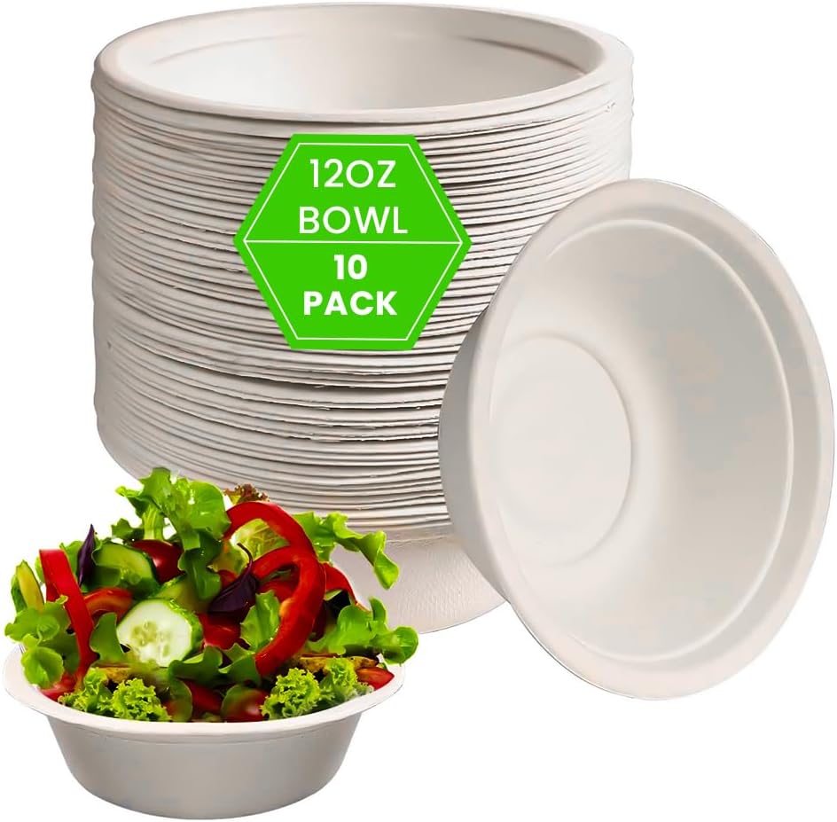 Biodegradable Bagasse Bowls 350 ml (12oz)