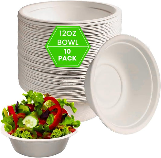 Biodegradable Bagasse Bowls 350 ml (12oz)