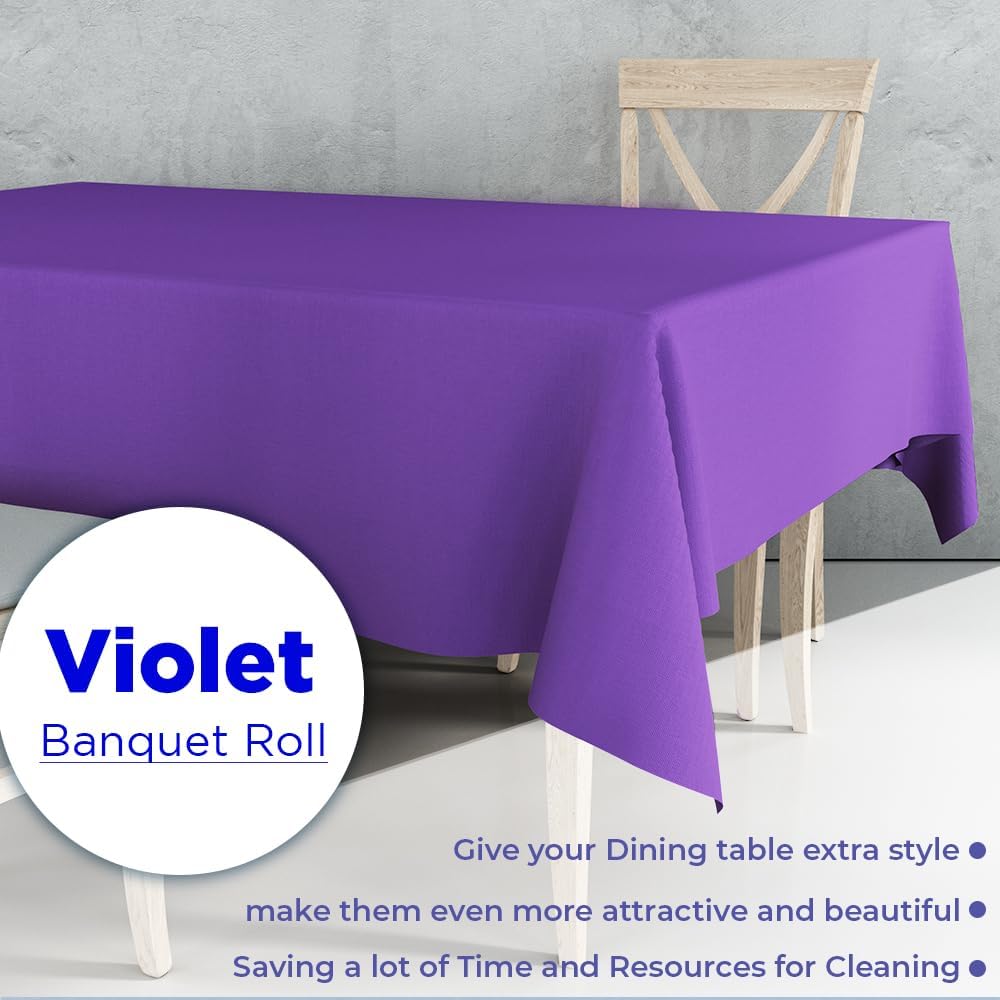 Violet Paper Banquet Roll