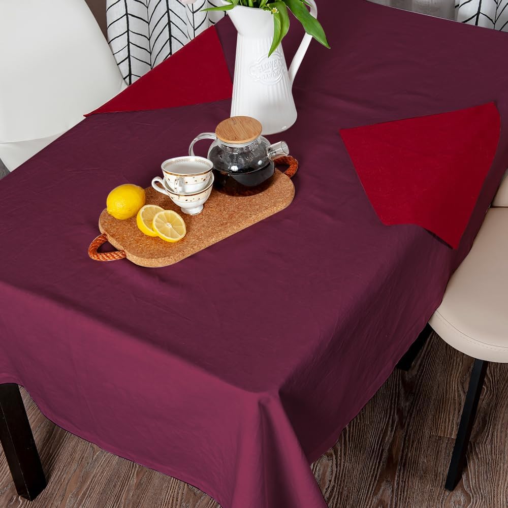 Burgundy Paper Table cover Pack of 25