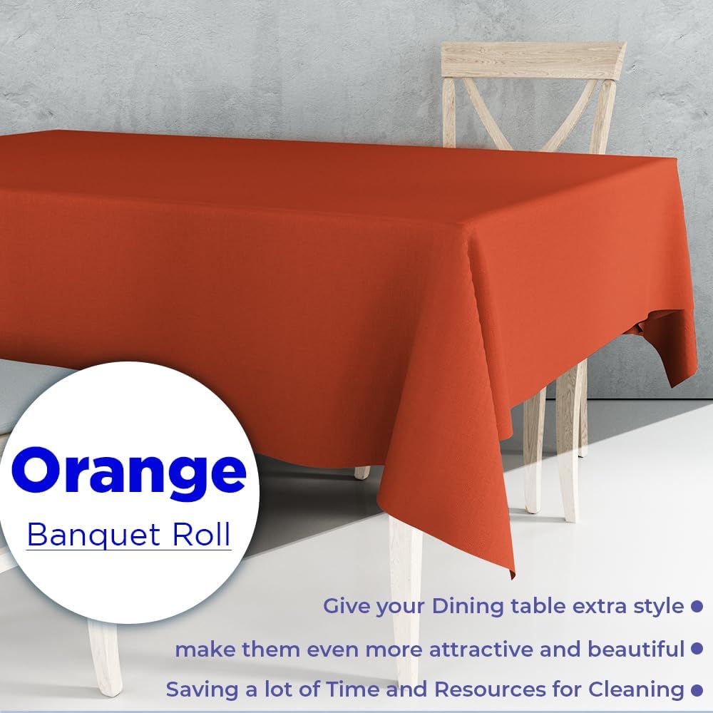 Orange Paper Banquet Roll